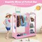 Kids Dress Up Storage Space with 2 Open Shelves and 2 Bottom Storage Layers